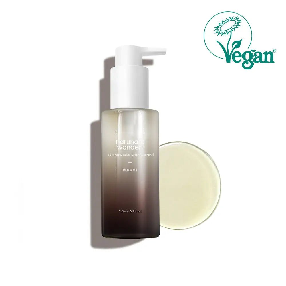 Haruharu Wonder Black Rice Moisture Deep Cleansing Oil 150ml Gentle Makeup Remover for All Skin Types - 150ml