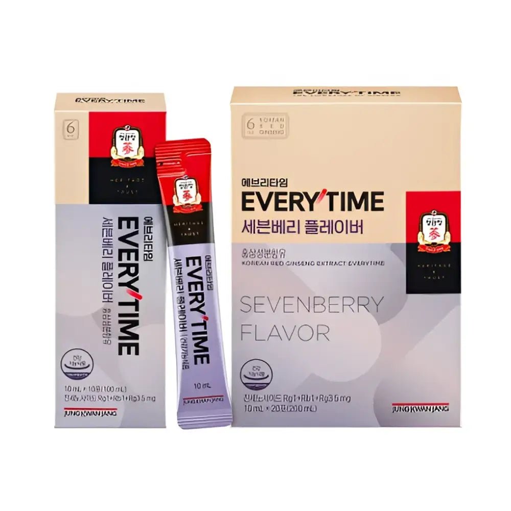 Jung Kwan Jang Korean Red Ginseng Extract Everytime Sevenberry Flavor 10ml 20 Sticks - Red Ginseng
