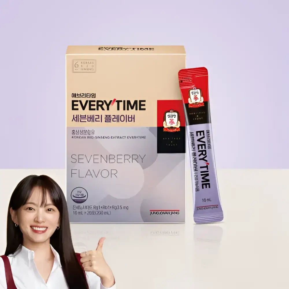 Jung Kwan Jang Korean Red Ginseng Extract Everytime Sevenberry Flavor 10ml 20 Sticks - Red Ginseng