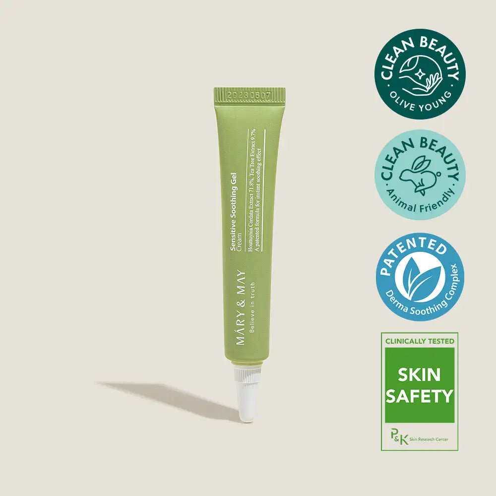 Mary And May Sensitive Soothing Gel Cream 12g Miniature Soothes Skin for Irritated Skin - 12g