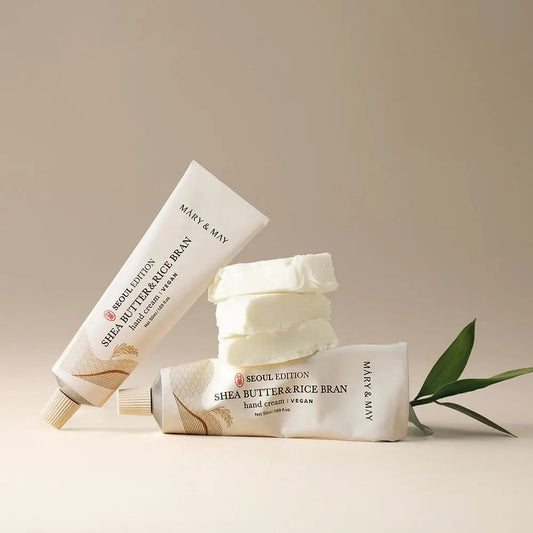 Mary&May Seoul Edition Shea Butter Rice Bran Hand Cream 50ml for Deep Hydration and Care - 50ml