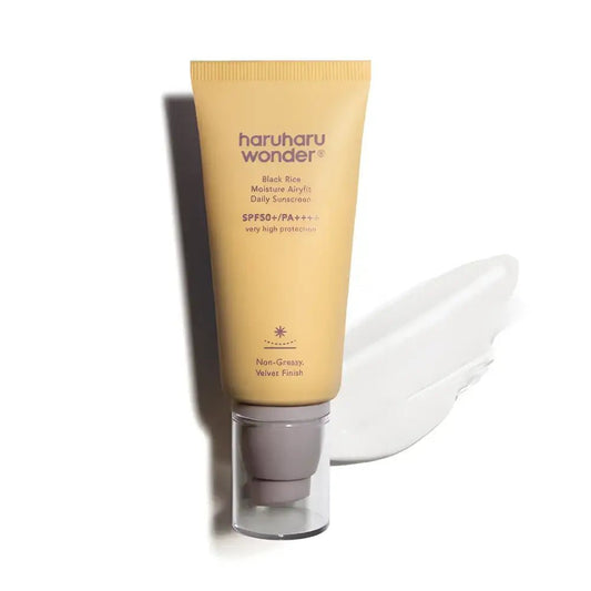 Haruharu Wonder Black Rice Moisture Airyfit Sunscreen SPF50 50ml Non-Greasy UV Protection - 50ml