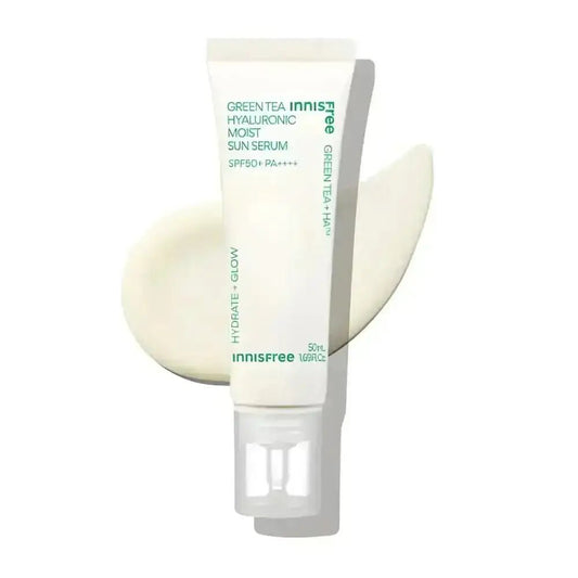 innisfree Green Tea Hyaluronic Moist Sun Serum 50ml SPF50 + PA + + + + - Sunscreen