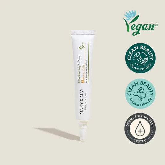 Mary&May Cica Soothing Sun Cream SPF50 + PA + + + + 12g Miniature for Sensitive Skin - 12ml