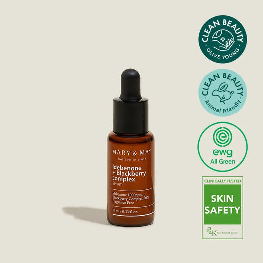 Mary&May Idebenone Blackberry Complex Serum 10ml Hydrating Antioxidant Boost - 10ml