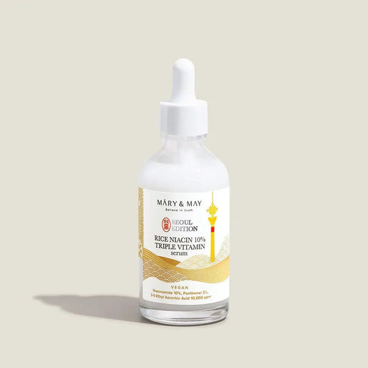 Mary&May Rice Niacin 10% Triple Vitamin Serum 80ml Radiance for Glowing Skin - 80ml