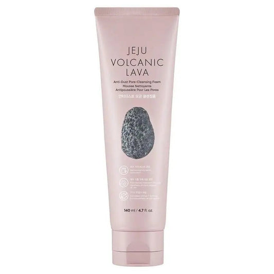 Thefaceshop Jeju Volcanic Lava Anti-Dust Pore-Cleansing Foam 140ml for Deep Cleansing - 140ml